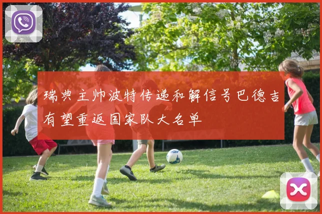 瑞典主帅波特传递和解信号巴德吉有望重返国家队大名单